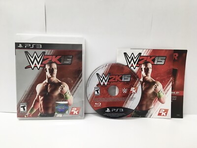 WWE 2K15 (Sony PlayStation 3, 2014) PS3 Complete W/ Manual CIB - Tested Working