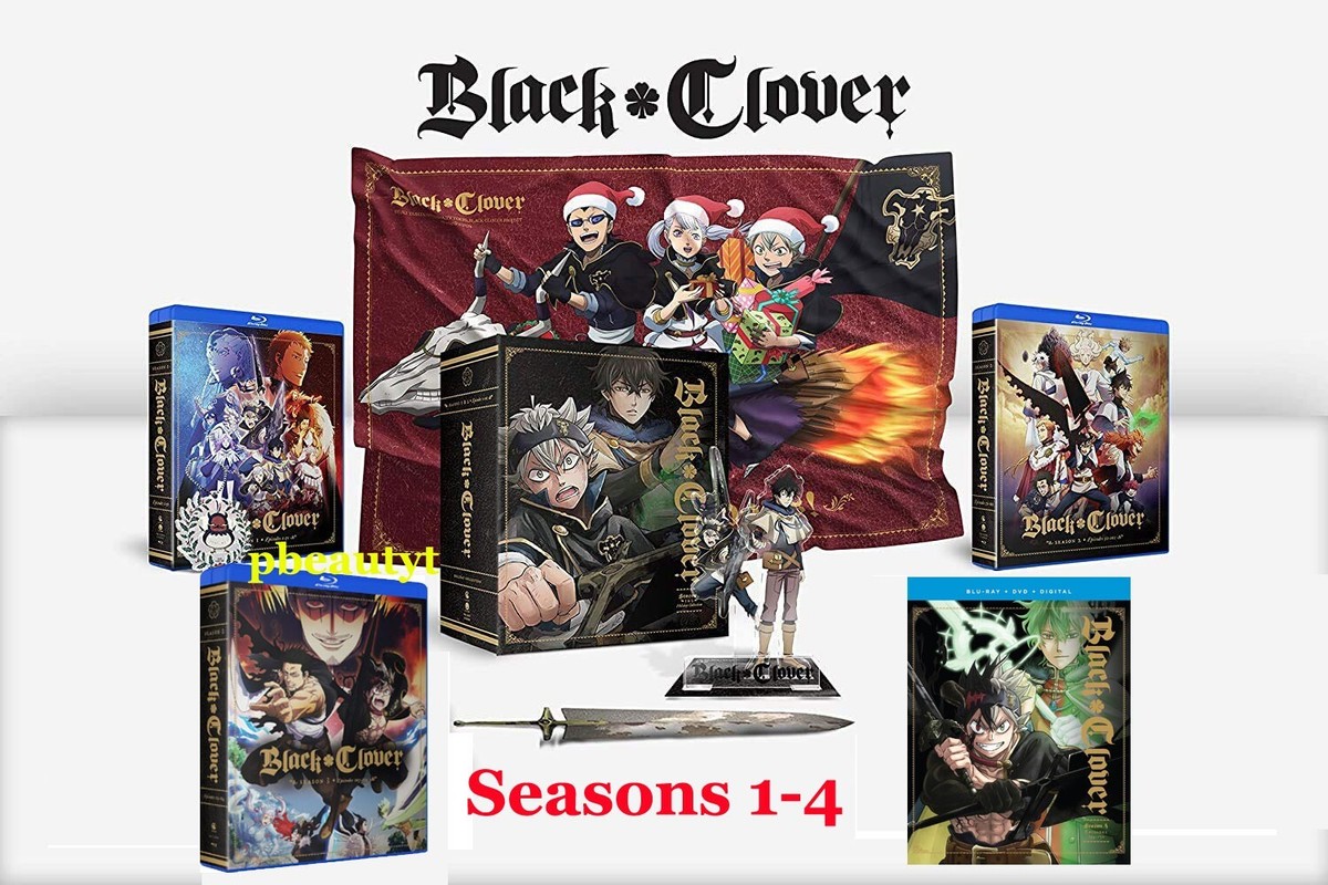 Black Clover Complete TV Series Seasons 1&2+3+4 Blu-ray Bundle Sets Ep.1-170 NEW Black Clover Complete TV Series Seasons 1&2+3+4 Blu-ray Bundle Sets Ep.1-170 NEW