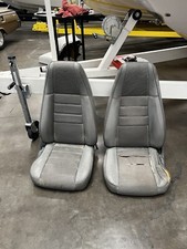 Jeep Wrangler Yj 87-91 Gray Grey Oem Driver Passenger Front Bucket Seat Pair
