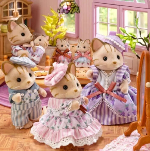 Sylvanian Families Gestreifte Katze Familie Elegantes Set Calico Critters Store Limitiert - Bild 3 von 9
