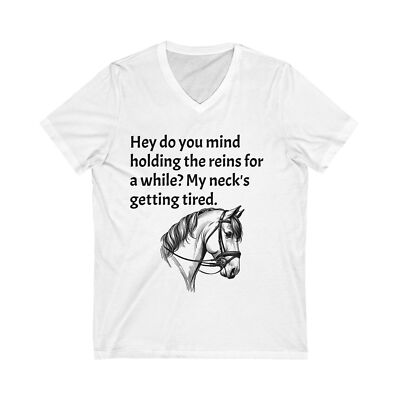Funny Horse T-Shirt, Equestrian Tee, Equine Shirt, Horse Lover Gift, V-Neck Top