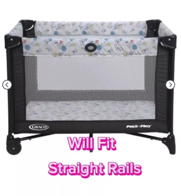 BRAND NEW Graco Pack N Play Replacement Clip On Mesh Bassinet Straight Clips