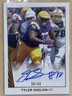 2021 Leaf Ultimate Draft - 1990 Leaf Autographs Tyler Shelvin #BA-TS2 Gold...