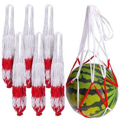 60 Packs Watermelon Hammock Mesh Bags-2 Colors Melon Hanging Net Bag-Heavy Du...