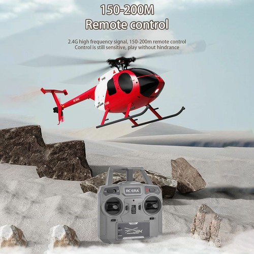Remote Control Helicopter 4CH UAV 1:28 Single Blade RC Helicopter RTF Red F8R4 - Picture 3 of 13
