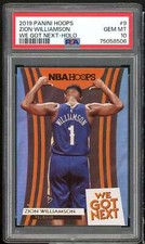 Zion Williamson Rookie Card 2019-20 Panini Hoops We Got Next #9 PSA 10