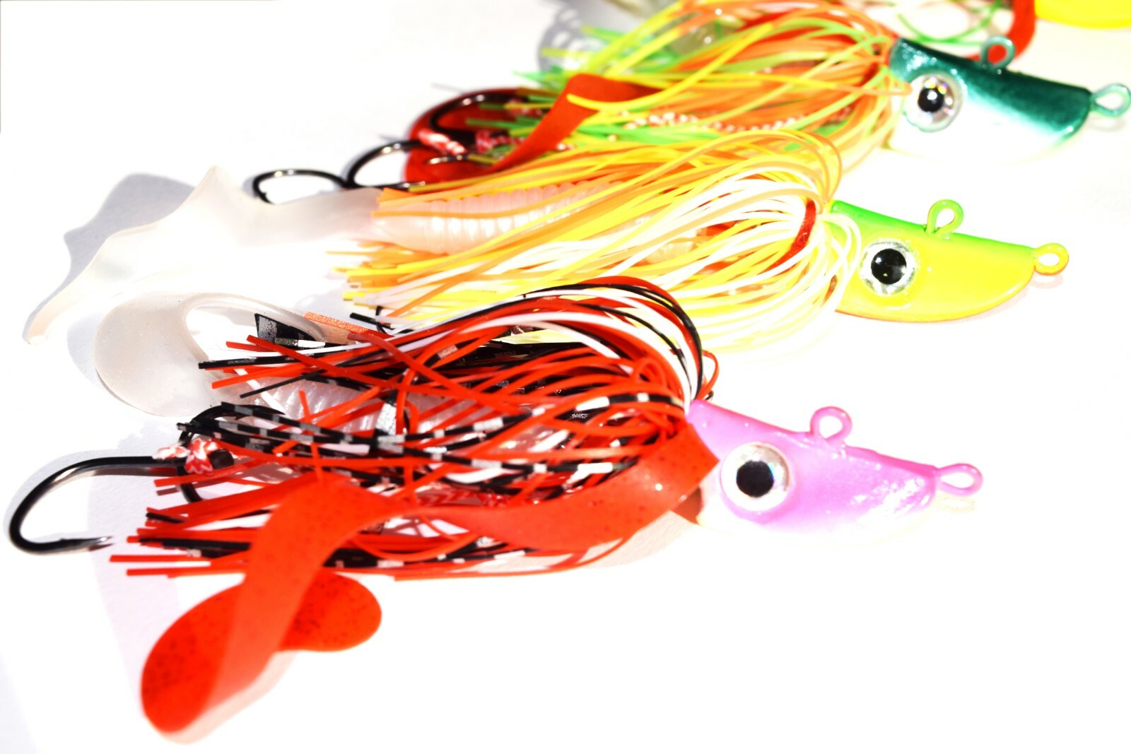 New 4 Bearded Buzzbait Bucktail, Saltwater 40 and 20 Gramm Jigs, Flounder, Fluke - Image 5