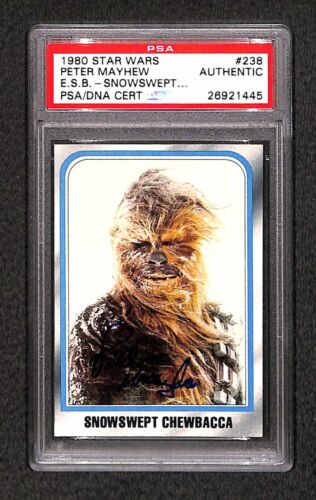 Peter Mayhew "CHEWBACCA" 1980 TOPPS STAR WARS Signed Autographed Rookie Card PSA - Picture 2 of 3