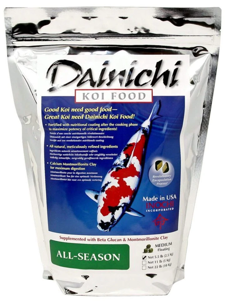 Dainichi®All-Season Koi Food Pellets