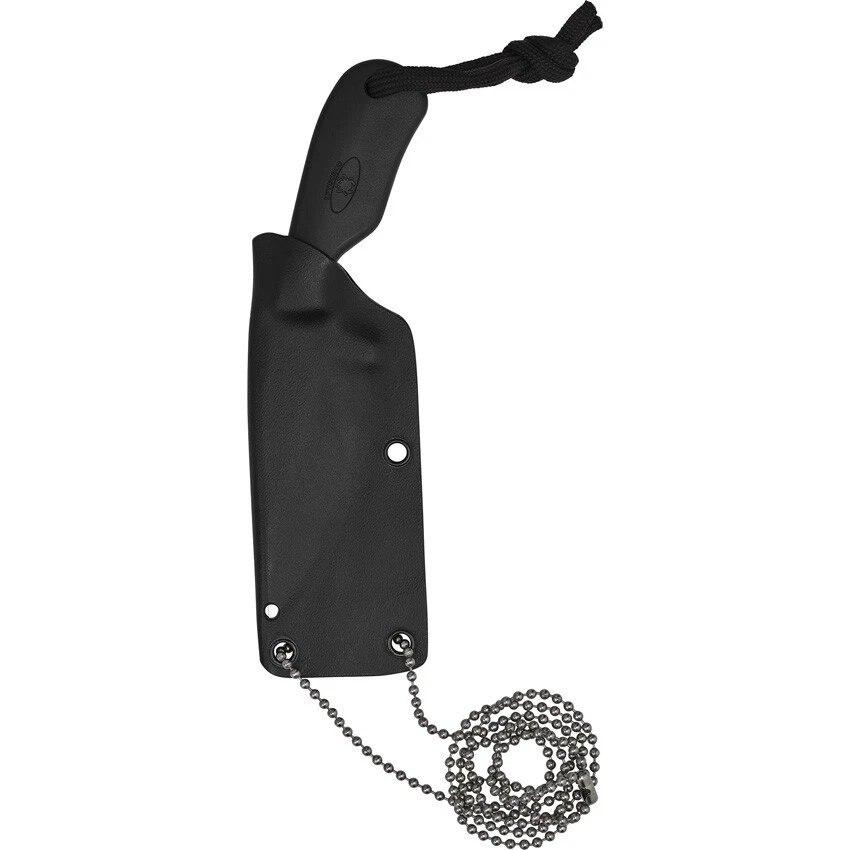 Cuchillo de hoja fija Spyderco Subway Bowie negro FRN LC200N con funda FB48PBBK Foto 2 de 2