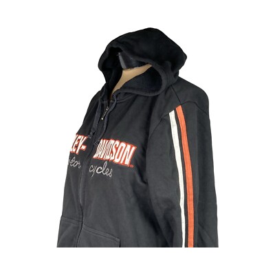 Harley Davidson Womens Long Sleeve Full Zip Hoodie Plus Size 1W
