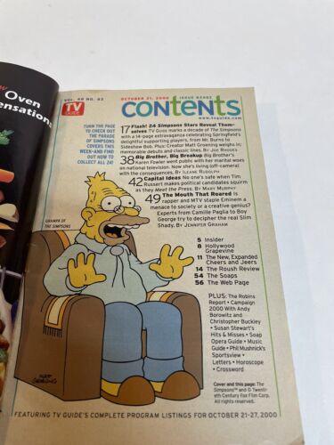 The Simpsons (Bumblebee Man) - TV Guide Magazine 2000 - Picture 3 of 3