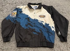 Vintage 1996 Logo Athletic NFL Super Bowl XXX Windbreaker Splash Jacket Mens L