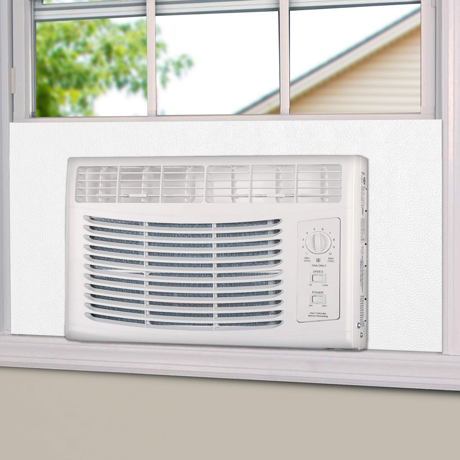 BJADE'S Window Air Conditioner Side Insulated Foam Panel, -piece Full Surroun...