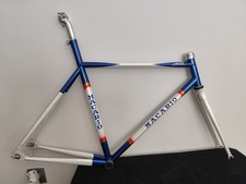 RARE MACARIO SPANISH TEAM TRACK FRAME 49X52 STEEL 650C DEDACCIAI  OVAL TUBING56