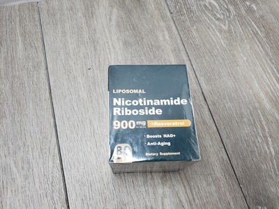 Liposomal Nicotinamide Riboside 900mg+ Resveratrol 80 Caps NAD exp 9/27