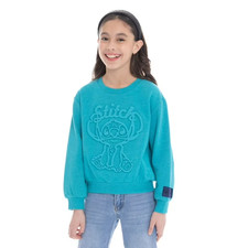 Stitch Girls Crewneck Sweatshirt Size XS 4/5