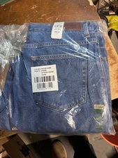 LL Bean Jeans Mens Size 34x29 Blue Stone wash Denim Double L  250265 New