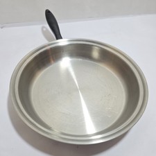 "Cacerola vintage Cordon Bleu unida a presión de acero inoxidable sartén de 12"" sin tapa"