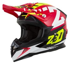Crosshelm Schutzhelm Quadhelm ZED X1.9 Targa Kids red yellow fluo black white S