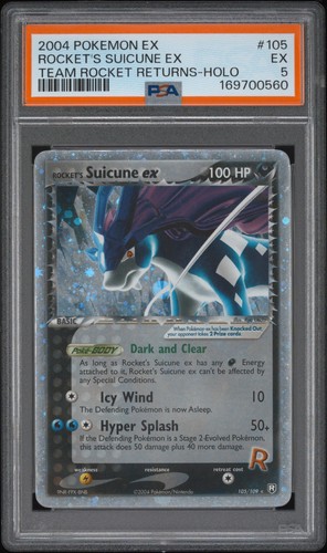 Rocket's Suicune ex graded PSA 5 for sale on eBay
