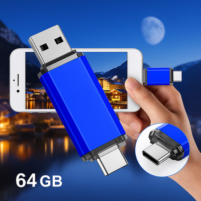 Multifunktionaler 64GB 128GB USB Speicherstick Plug & Play für Mac PC und Handy