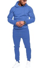 Men's Tracksuit 2 Piece Sweatsuit Set Long Sleeve Pullover Athletic Suit For ...