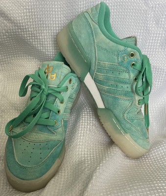 ADIDAS ORIGINALS RIVALRY LOW CHINESE DAY GREEN GOLD UK 4.5 Trainers Deadstock