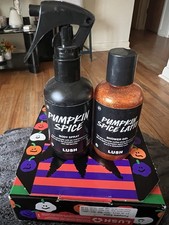 Lush Pumpkin Spice Latte Gift Set Shower Gel 3.3 Oz  Body Spray 3.3 Oz NEW