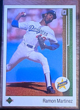 Upper Deck 1989 Ramon Martinez #18 Star Rookie Los Angeles Dodgers MLB Card. rookie card picture