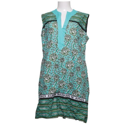 Express Design Studio, Kleid, Größe: XL, Grün/Türkis/Mehrfarbig, Sonstiges #2Ds