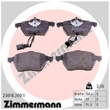 Satz Bremsbeläge Bremsklötze vorne für Audi A6 C5 4B2 4B5 C6 4F2 4F5 | 245952