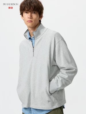 Uniqlo JW Anderson Sweat Half-Zip Pullover Men's XS-XXL (Japan
