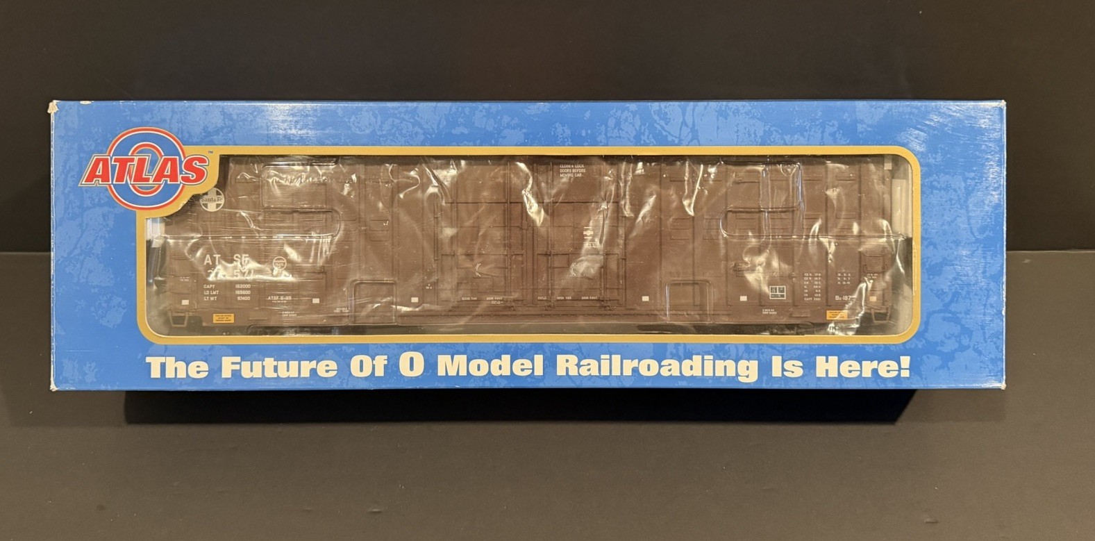 Atlas O Scale 60' Berwick Hy-Cube Box Car Santa Fe ATSF #37571 3-Rail ...