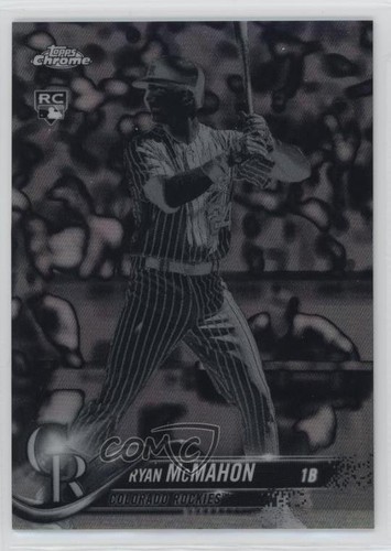 2018 Topps Chrome Négatif Réfracteur Ryan McMahon #21 Rookie RC