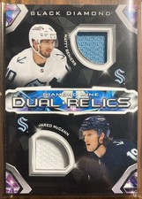 2023-24 Black Diamond Mine Dual Relics #DMDR-MB Matty Beniers / Jared McCann