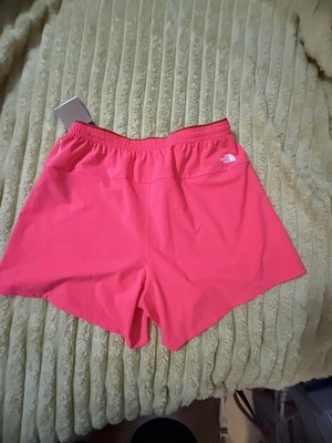 NWT Women s Northface Orange Short Flashdry XD Shorts Athletic Sports Large