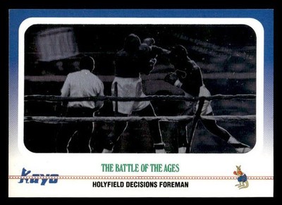 Evander Holyfield vs George Foreman 1991 Kayo Heavyweight Holograms #NNO ESE
