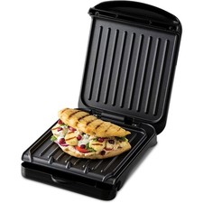 George Foreman Small Fit Grill Griddle Hot Plate Toastie Maker Machine 760W