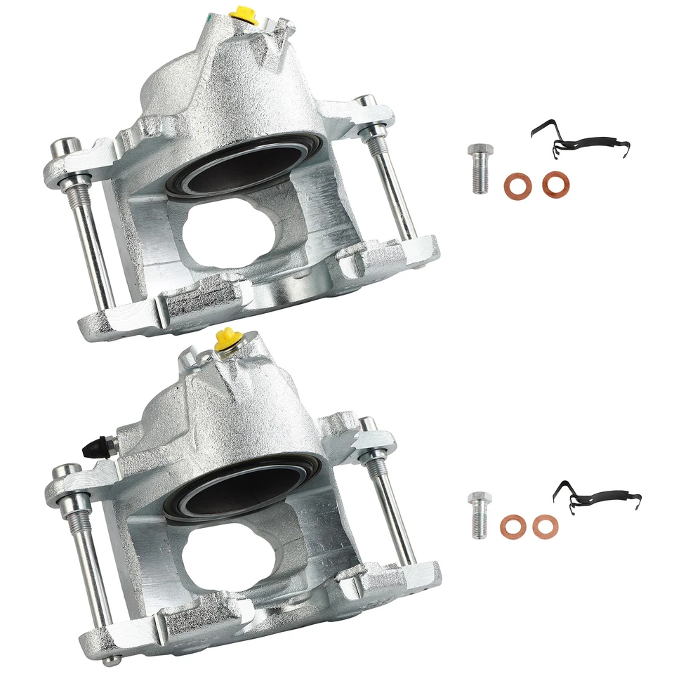 For 75-76 Chevrolet Nova 73-76 Pontiac Lemans 2pcs Silver Front Brake Calipers - Image 2 of 4