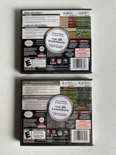 Madden 08 & 09 NFL Nintendo DS NEW SEALED 2 Pack EA Sports Football - Picture 2 of 8
