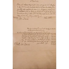 1732 Bank of England Note Receipt – £410 – Holt & Jas. Davies – Early Georgian