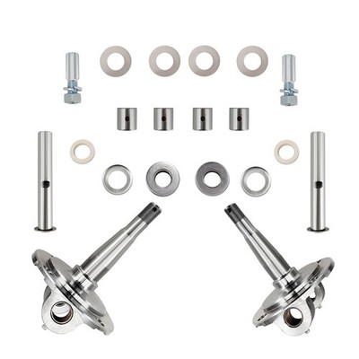 For 1928-1948 Ford One-piece Straight Axle Round Spindle With King Pin Kit Fits
