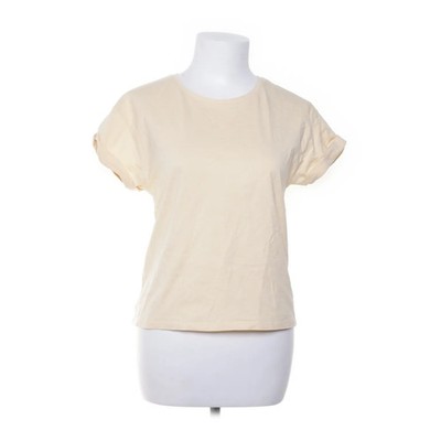 Costes Basic, T-shirt, Größe: S, C-BAS/ CROPPED TEE, Beige, Bio-Baumwolle #NI8
