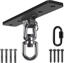 Heavy Bag Hanger,Wall Ceiling Mount Hook 360° Rotation Wood Beam Holder Body Wei