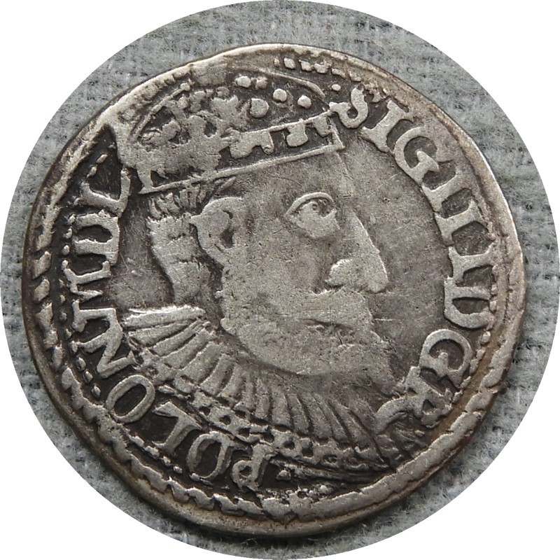 elf Poland - Lithuania Commonwealth 3 Groschen Trojak 1599  Sigismund III Olkusz