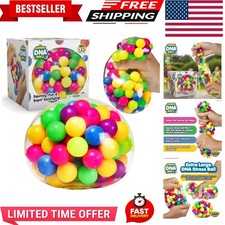 The Jumbo DNA Ball  Colorful Fidget Squeezing Stress Relief Ball for Adults...
