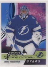 2021-22 Upper Deck Synergy Exceptional Stars Blue 97/299 Andrei Vasilevskiy j8g
