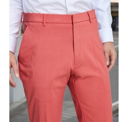 NWT Tommy Hilfiger Flex Boy's Suit Pants Dusty Red 14