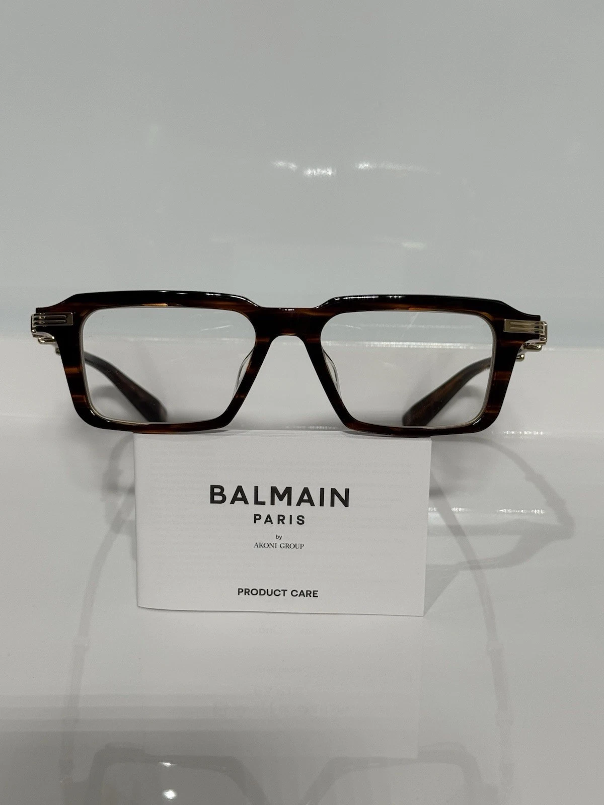 Balmain Legion III BPX132B 50 Brown G Titanium Eyeglasses 50mm
